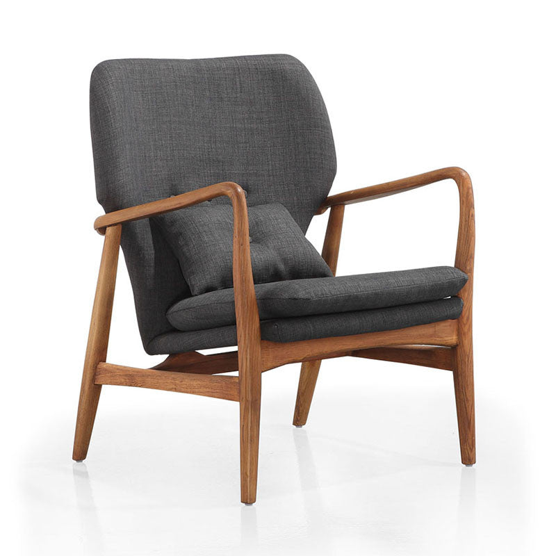 Buy Solid Walnut Finished Ashwood Frame Bradley Lounge Chair | 212Concept