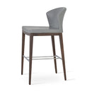 Buy Curvy Capri Stool With Wooden Legs | 212Concept