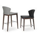 Buy Curvy Capri Stool With Wooden Legs | 212Concept