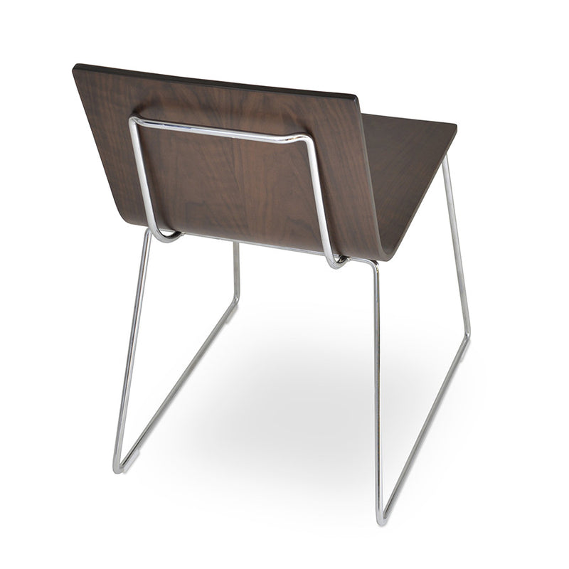 Buy Wood Shell Commercial Sled Base Corona Chair | 212Concept