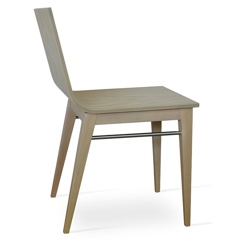 Buy Plywood Shell Restaurant Chair With Leather Seatpad | 212Concept