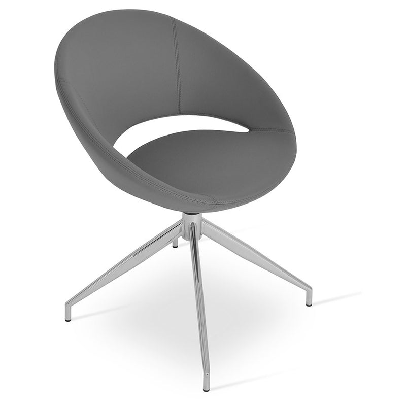Buy Ample Seat Swivel Base Curvy Crescent Spider Chair | 212Concept