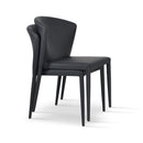 Buy Stackable Fully Upholstered Leather Chair | 212Concept
