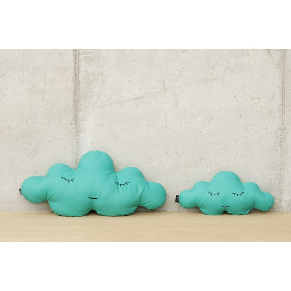 Large cloud shaped toss pillow