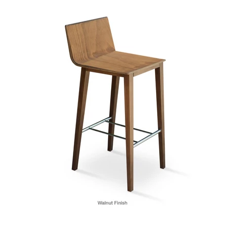 Buy Walnut Wood Frame Corona Stool | 212Concept