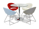 Crescent Wire chair in various color options