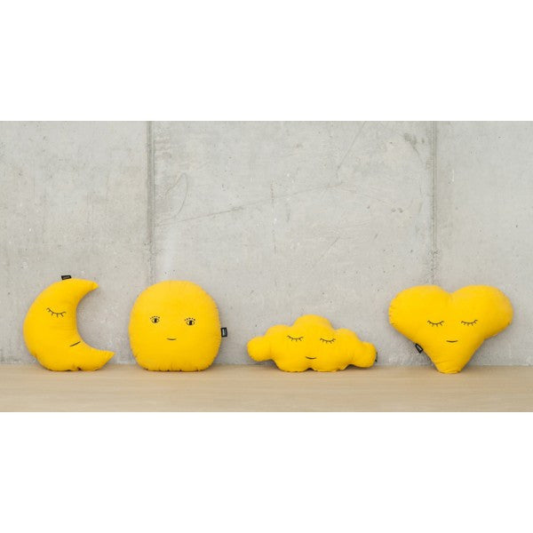 Modern creatures yellow pillow collection