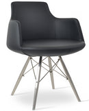 Buy Modern Dowel Base Swivel Dervish Armchair | 212Concept