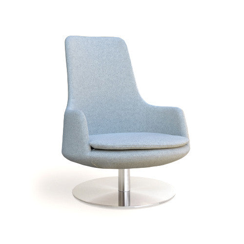 Buy High Back Round Swivel Lounge Chair | 212Concept