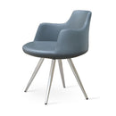Buy Curvy 4-Legged Steel Base Modern Armchair | 212Concept