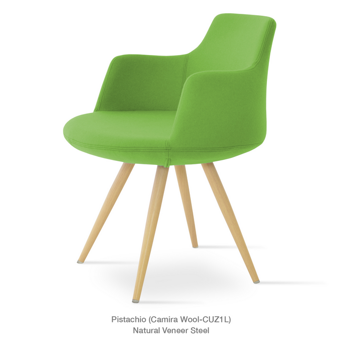 Buy Curvy 4-Legged Steel Base Modern Armchair | 212Concept