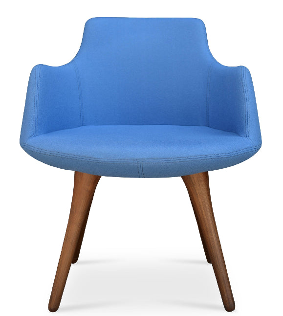 Buy Solid Beech Four-Leg Base Upholstered Armchair | 212Concept
