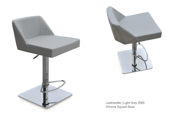 Buy Swivel with Gas Piston Leather Stool | 212Concept