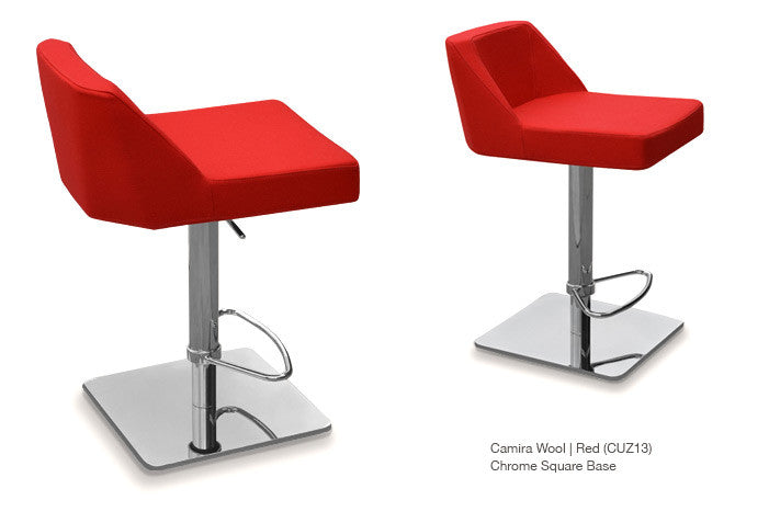 Buy Swivel with Gas Piston Leather Stool | 212Concept