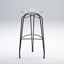 Diamond modern barstool with black legs