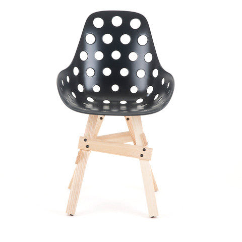 Modern Icon Dimple Armchair Black Shell | 212Concept