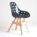 Modern Icon Dimple Armchair Black Shell | 212Concept