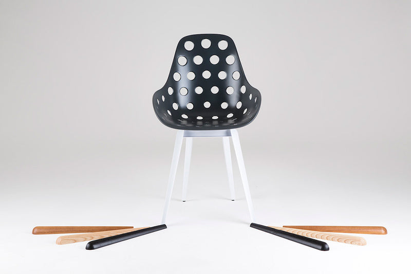 Black Shell Dimple Chair