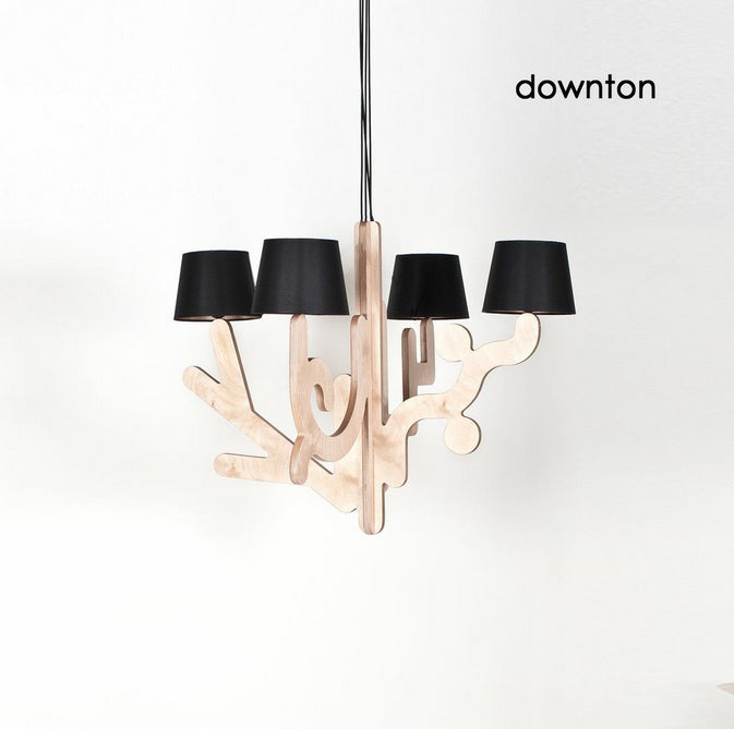 Modern Wooden Suspension Light in Color | 212Concept