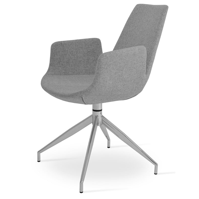 Buy 4-legged Swivel Mid-Century Modern Eiffel Arm Spider Chair | 212Concept