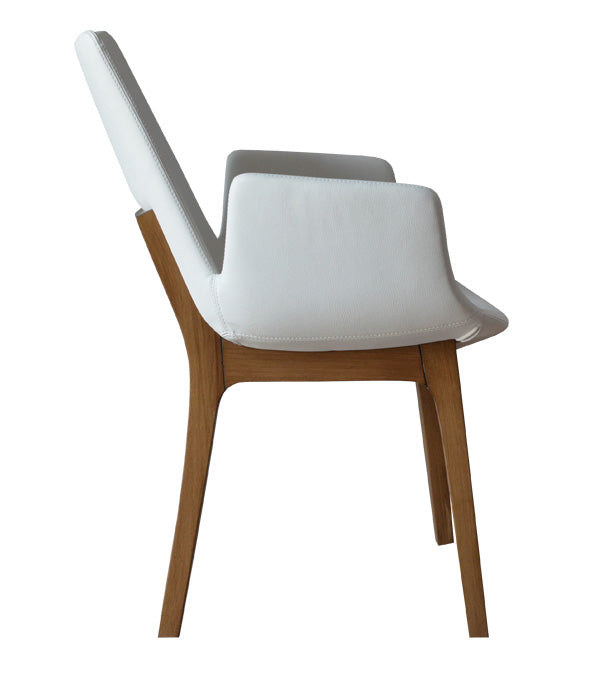 Eiffel Wood Armchair White