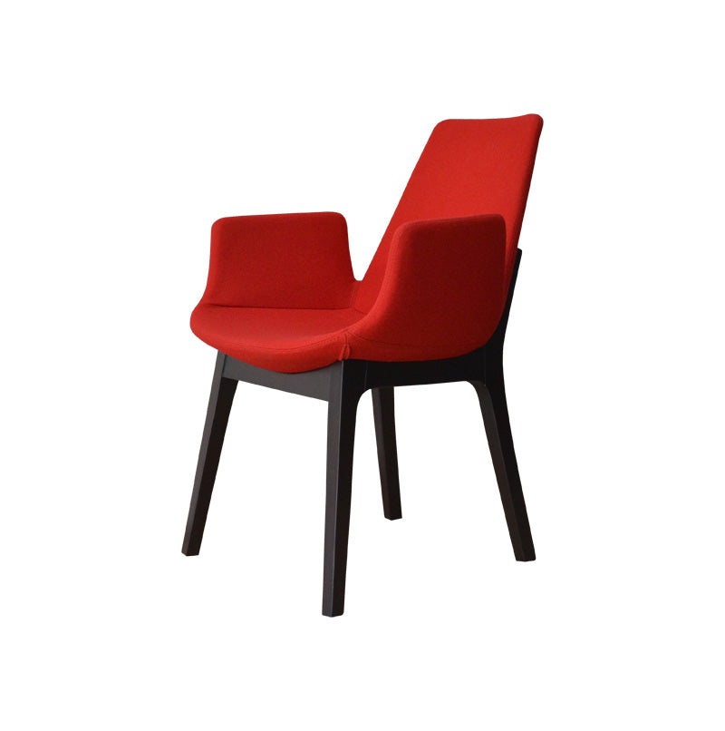 Eiffel Wood Armchair Red