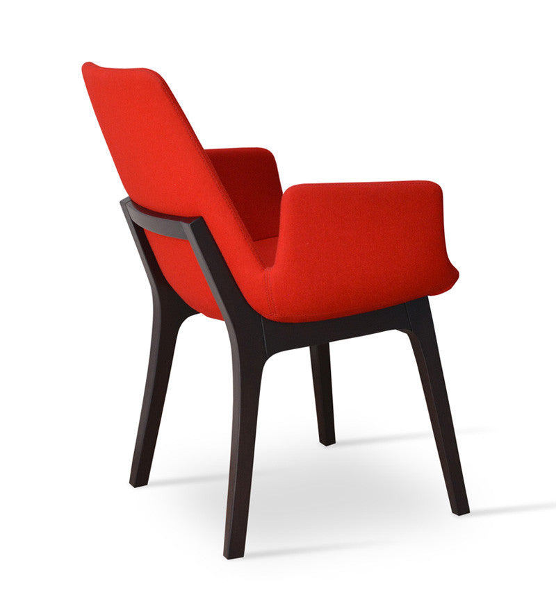 Buy Eiffel Wood Red Armchair | 212Concept