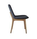 Eiffel Wood Chair Dark Grey Wool