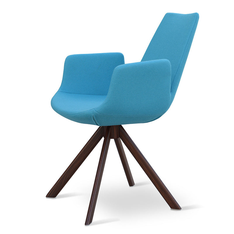 Buy Wood Veneer Dowel Legged Eiffel Armchair | 212Concept