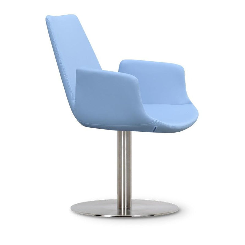 Modern Classic Eiffel Arm Round Blue Chair | 212Concept