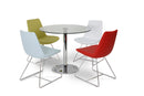 Modern Eiffel wire chairs in various leatherette color options