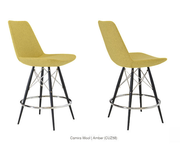 Eiffel Stool Camira Wool Amber