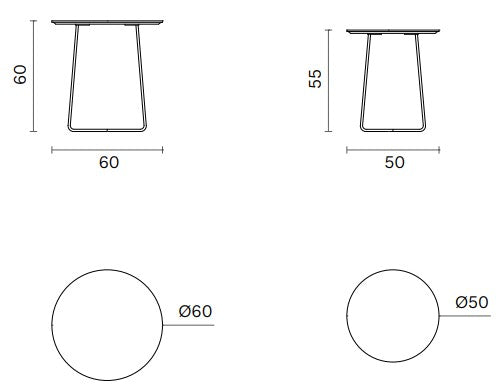 Fly Side Table Square Top