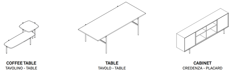 Blade Coffee – Square coffee table