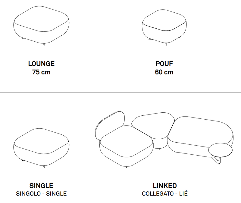 Code Out Pouf - Small Rectangular Module