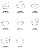 Code - Backrest for Round Pouf CD 60RO