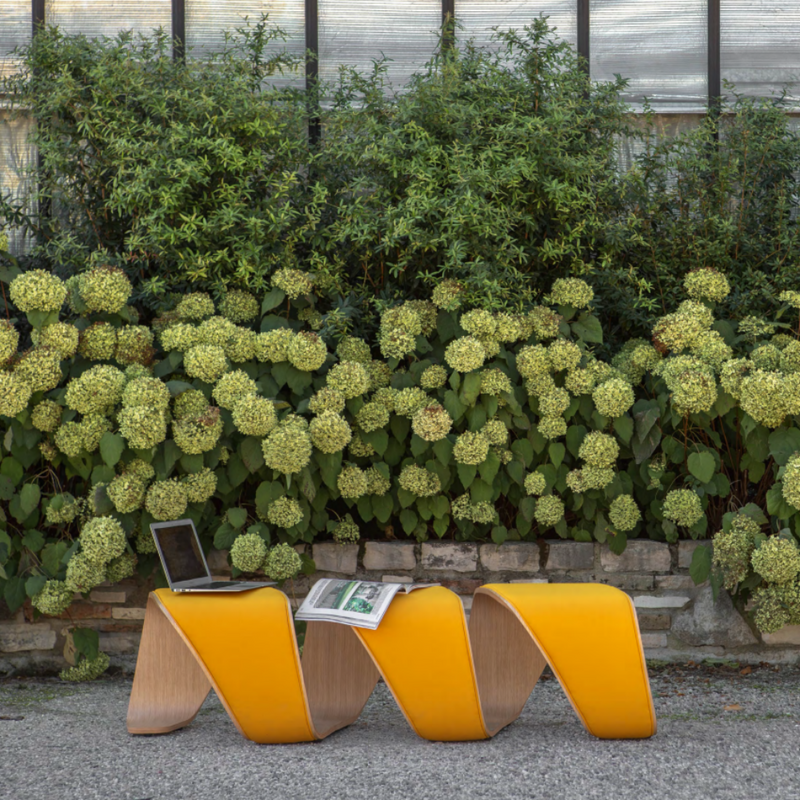 Dna Bench Curved - Upholstered