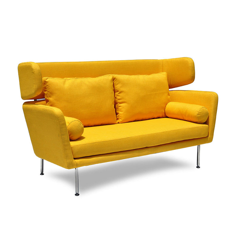 Buy High Winged Back Yellow Commercial Zest Lounge Sofa | 212Concept