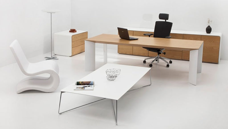 Buy Modern Rectangular Wooden Fly Coffee Table Metal Base | 212Concept