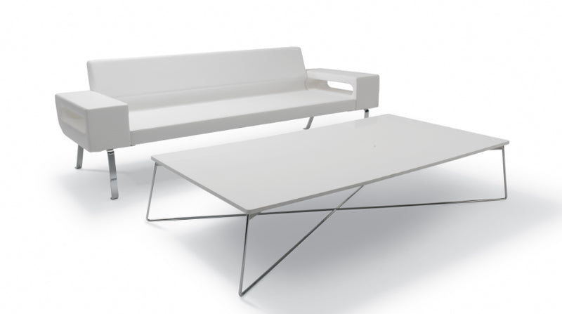 Buy Modern Rectangular Wooden Fly Coffee Table Metal Base | 212Concept