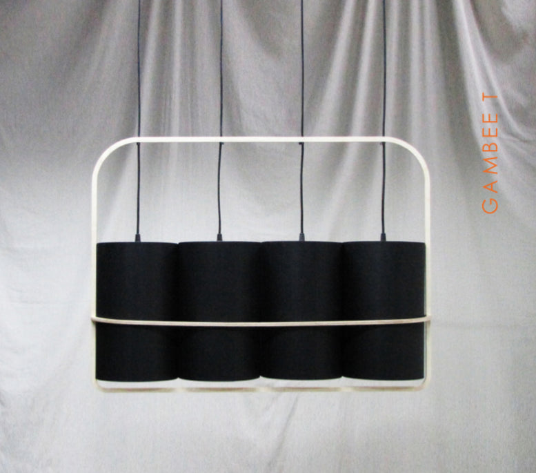 Modern Black Wide Suspension Light | 212Concept