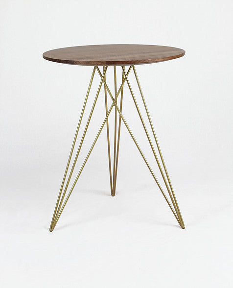 Buy Modern Hudson Side Table in Gold Finish Steel Legs | 212Concept