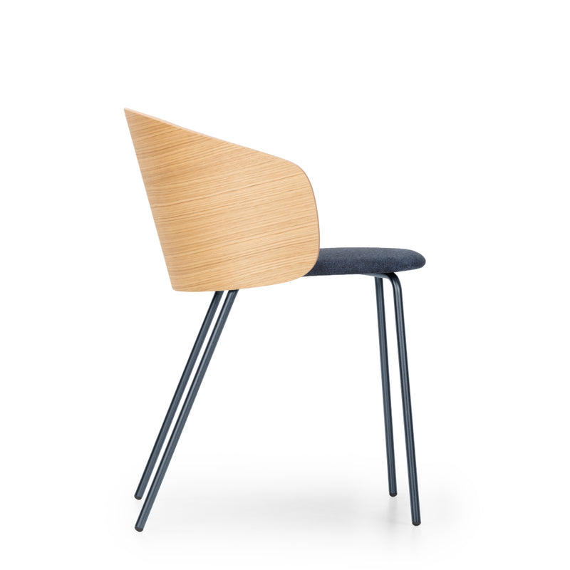 Not Wood Stackable Steel 4 Legs Chair