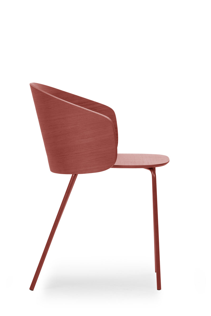 Not Wood Stackable Steel 4 Legs Chair