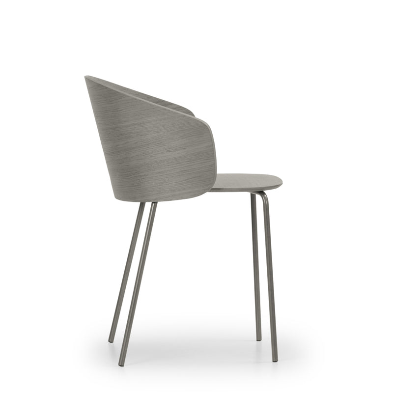 Not Wood Stackable Steel 4 Legs Chair