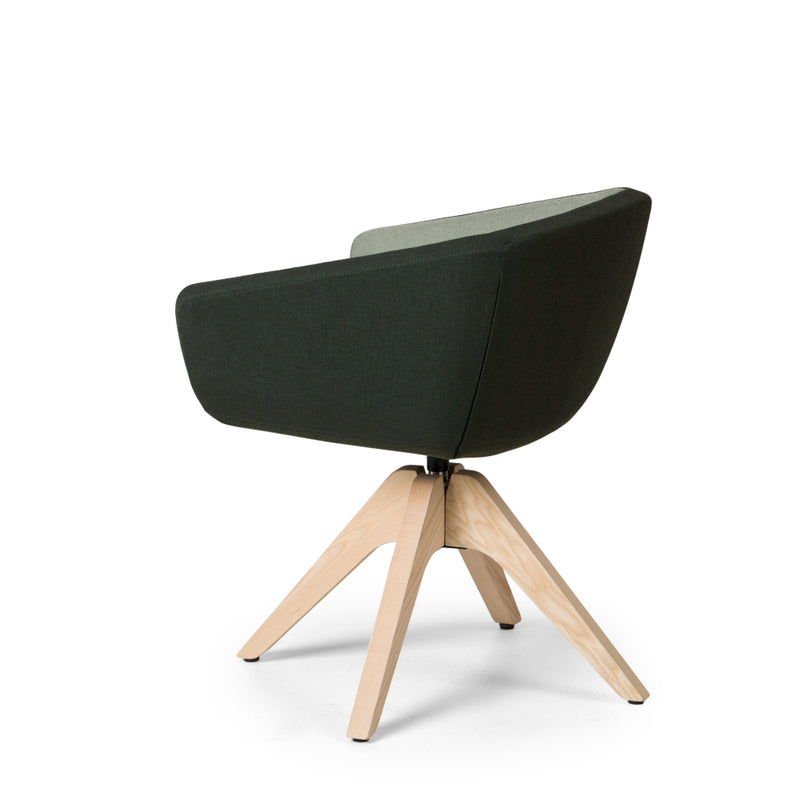 Arca Mini Chair Swivel Wooden Base