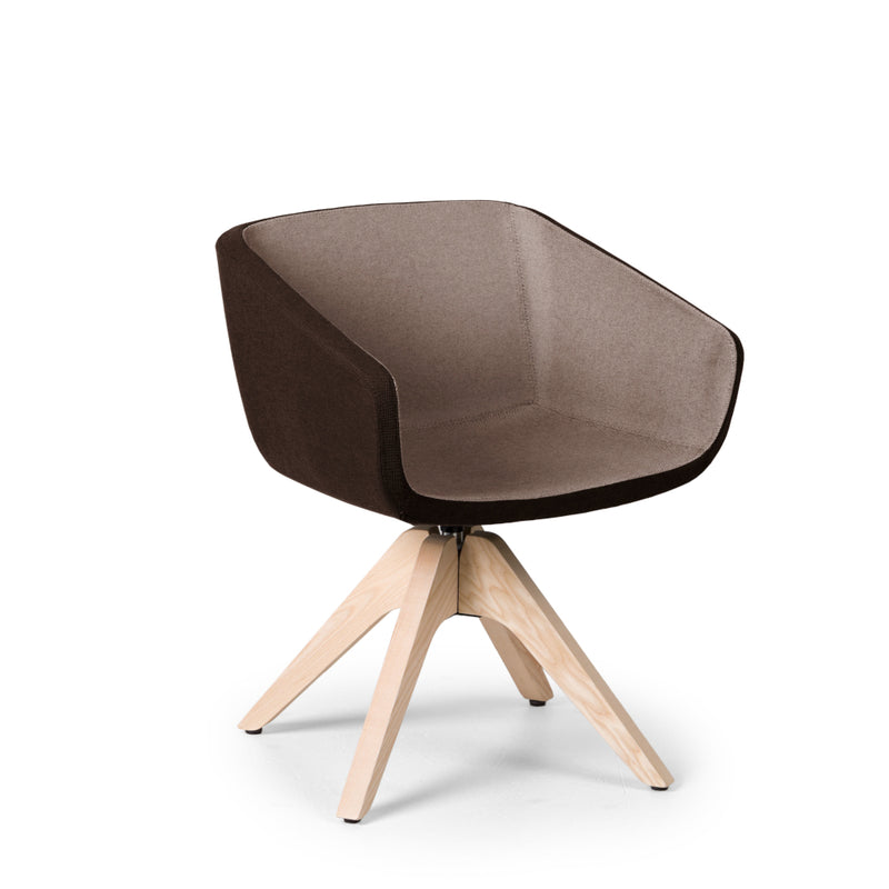 Arca Mini Chair Swivel Wooden Base