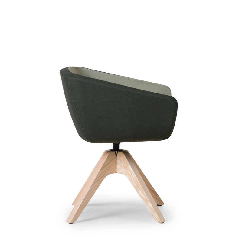 Arca Mini Chair Swivel Wooden Base