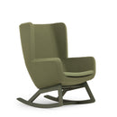 Arca Lounge High Back Chair w/Wood Base