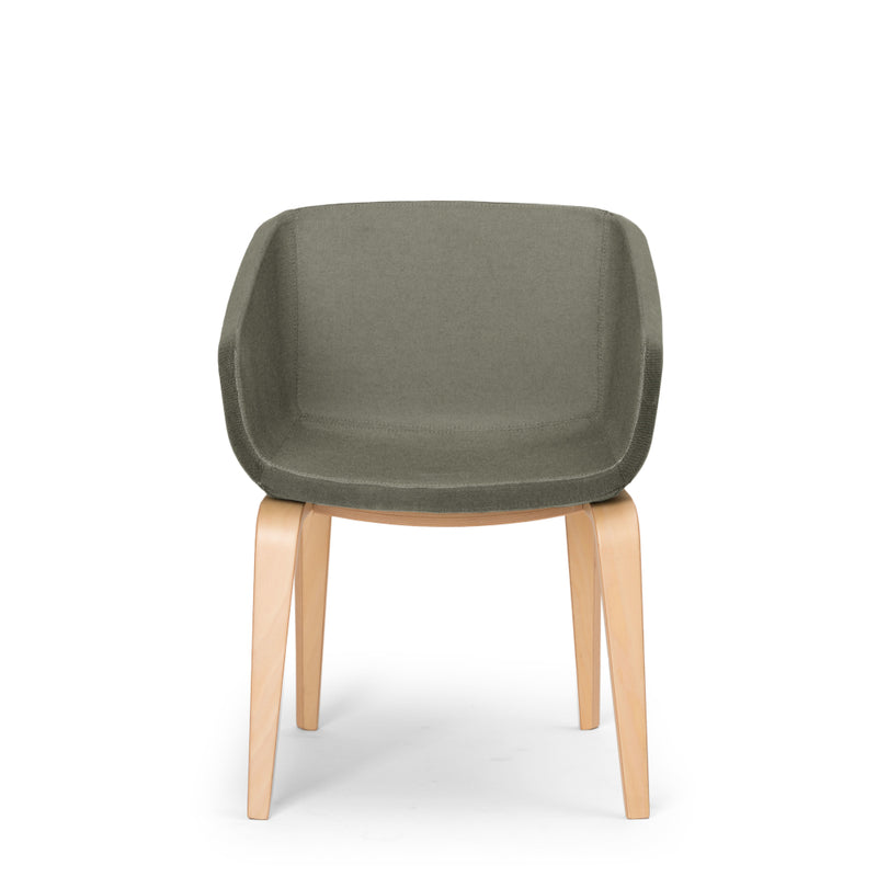 Arca Mini Armchair, 4 Legs Wooden Base